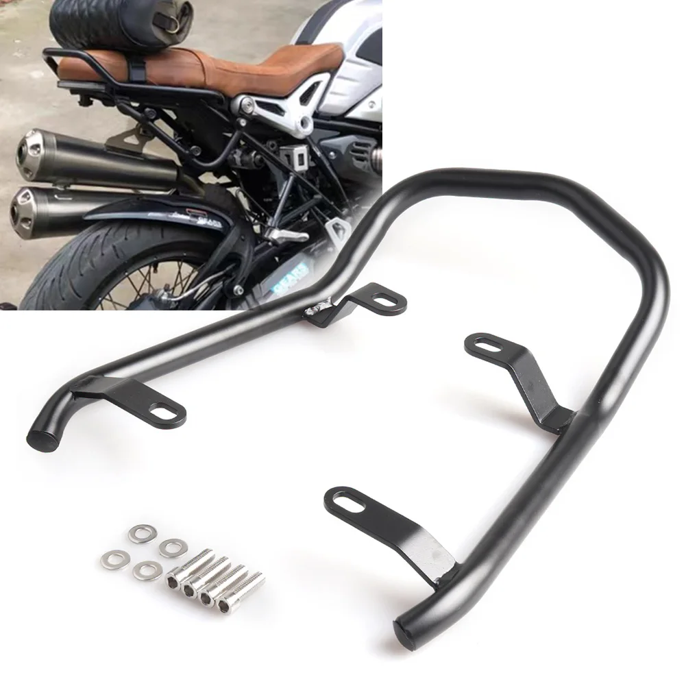 

Motorcycle Rear Seat Luggage Carrier Rack for BMW R nineT 2014-2020 Scrambler 2016-2020 Passenger Handle Grab Rear Hand Bar