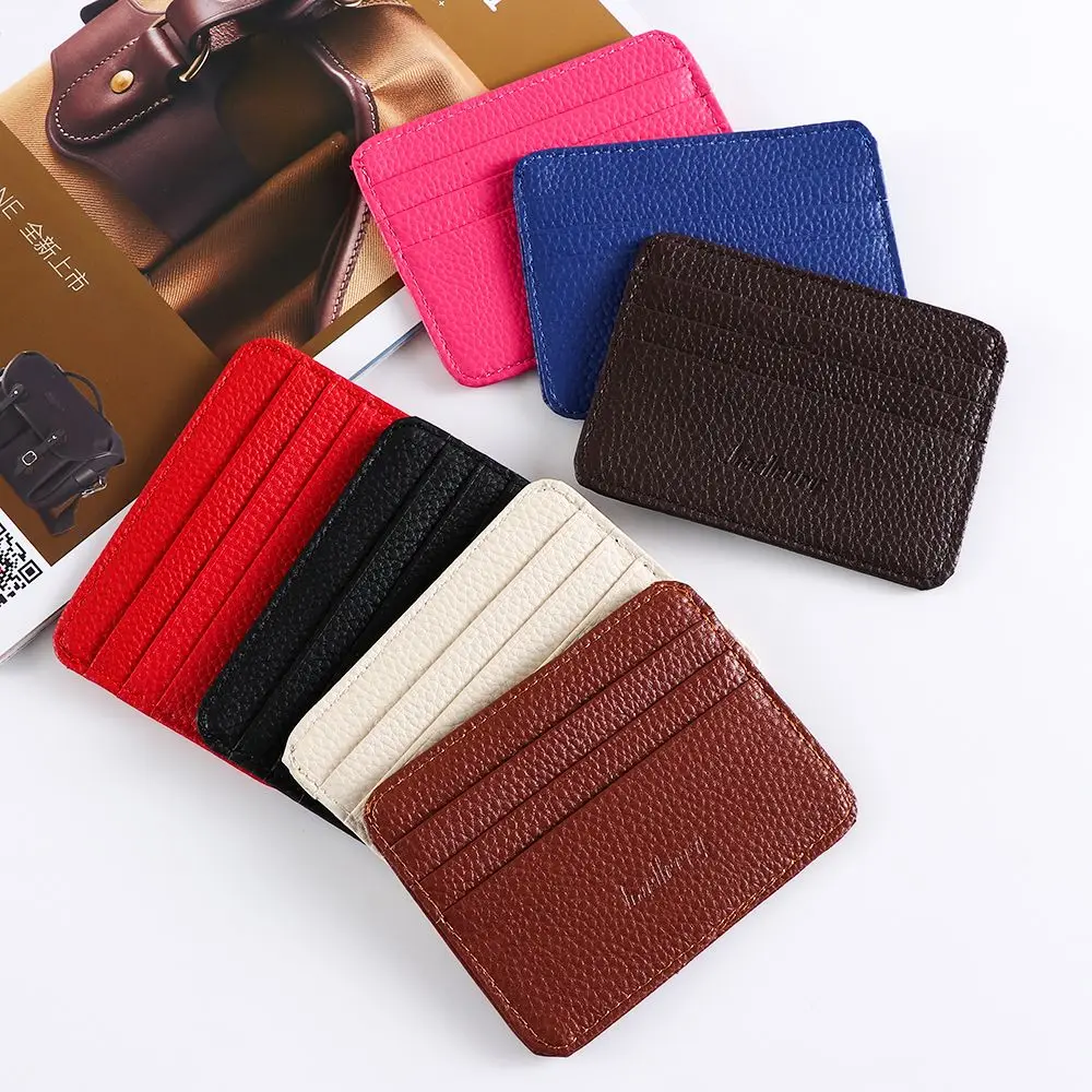 

Fashion Money Pocket Business Multi-card position Leather Small Wallet ID Credit Case Card Holder