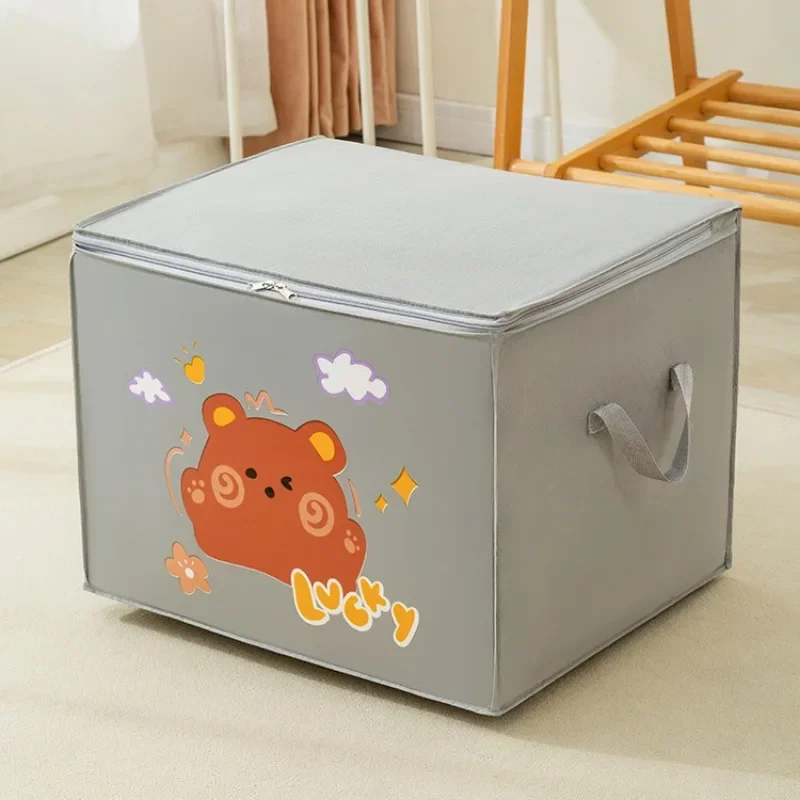 Cube Folding Toys Storage Box Kids Toys Organizer Box Felt Cloth Fabric Storage Basket for Cartoon Animal Nursery Toy Bins