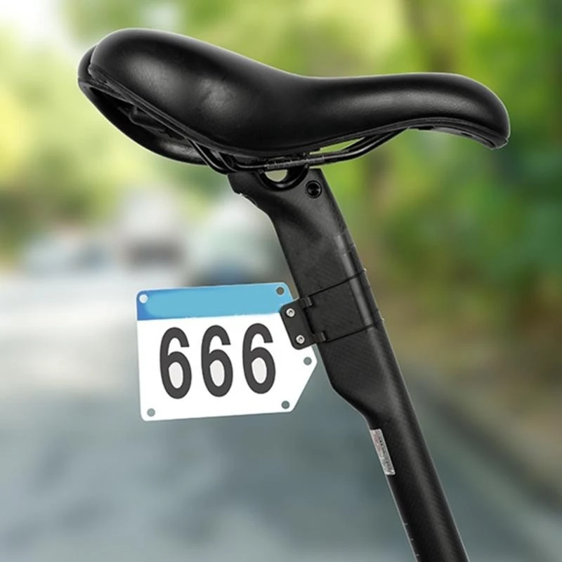 U2JB Lightweight Bike Number Bracket Cycling Number Mount Bike Number Plate Holder