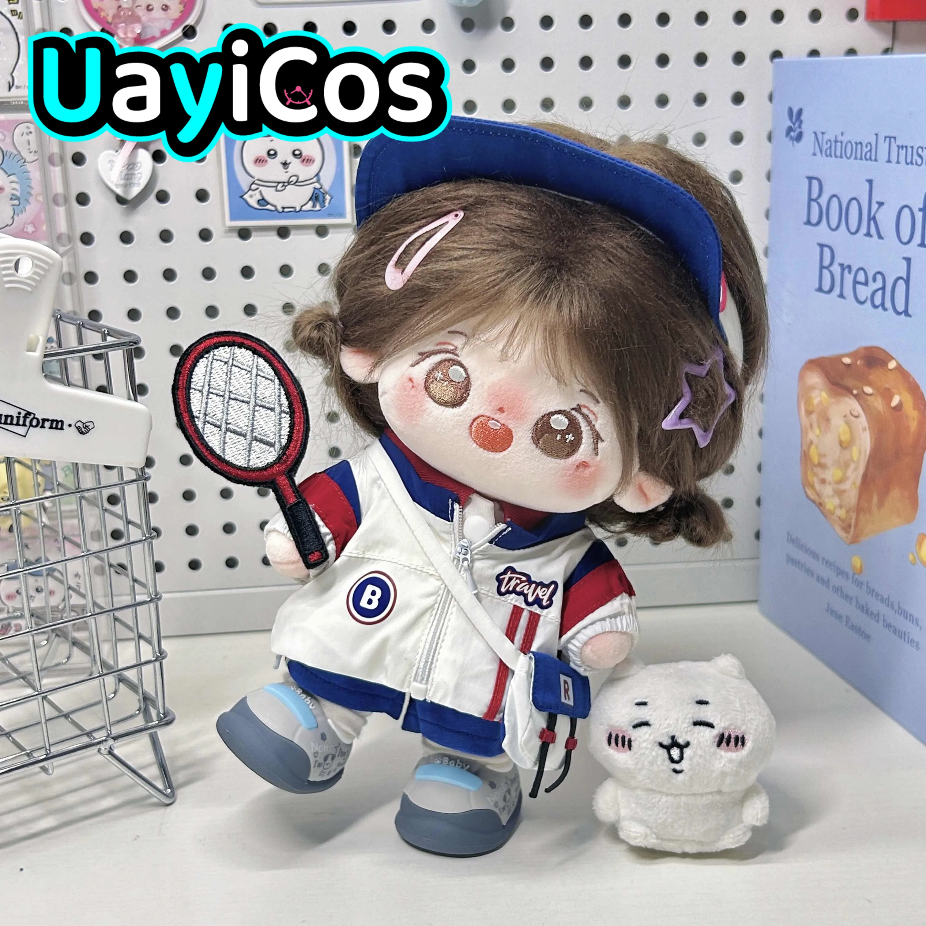 

Одежда для куклы 20 см, теннисная шапка, крутой модный костюм, мягкие плюшевые куклы, аксессуары, аниме игрушка, подарки для детей