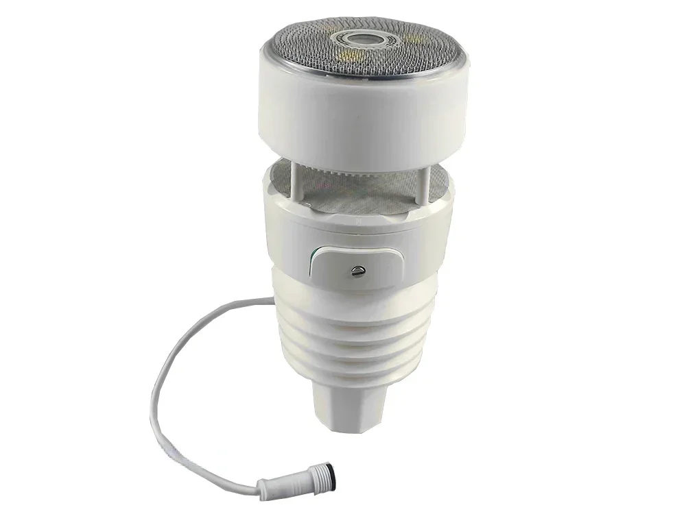 

Ultrasonic weather station RS485 Modbus wired connection wind speed wind direction rainfall temperature humidity.