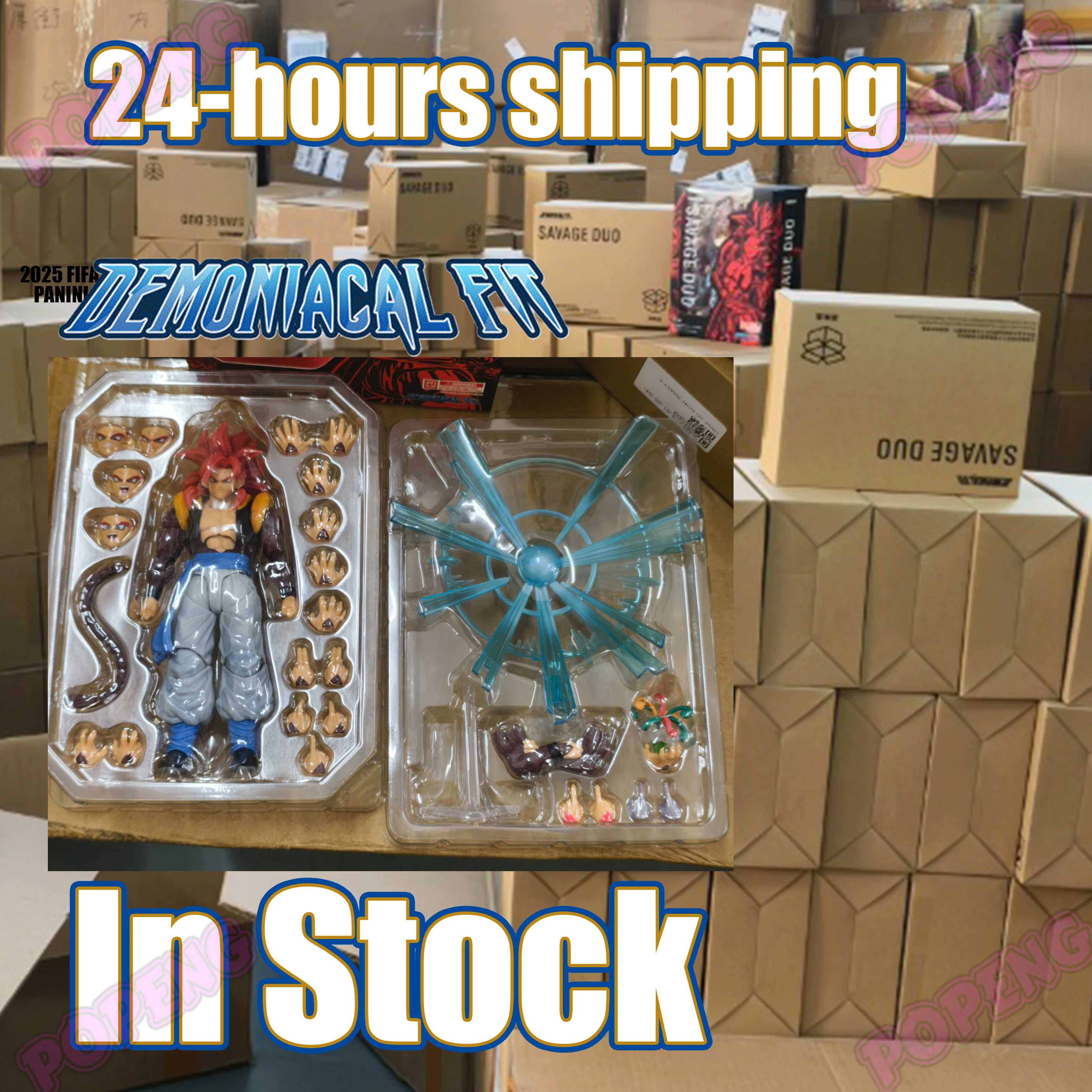 

Ships within 24 hours Demoniacal Fit Dragon Ball GT SSJ4 Gogeta Action Figure Anime Figures Figurine SHF Collection Model Toy