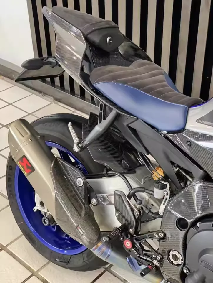 Motorcycle Accessories For Yamaha YZF-R1 R1M 2025+ Carbon Fiber Fuel Tank Cover Fairing Fender Swinging Arm Guard Belly Pan