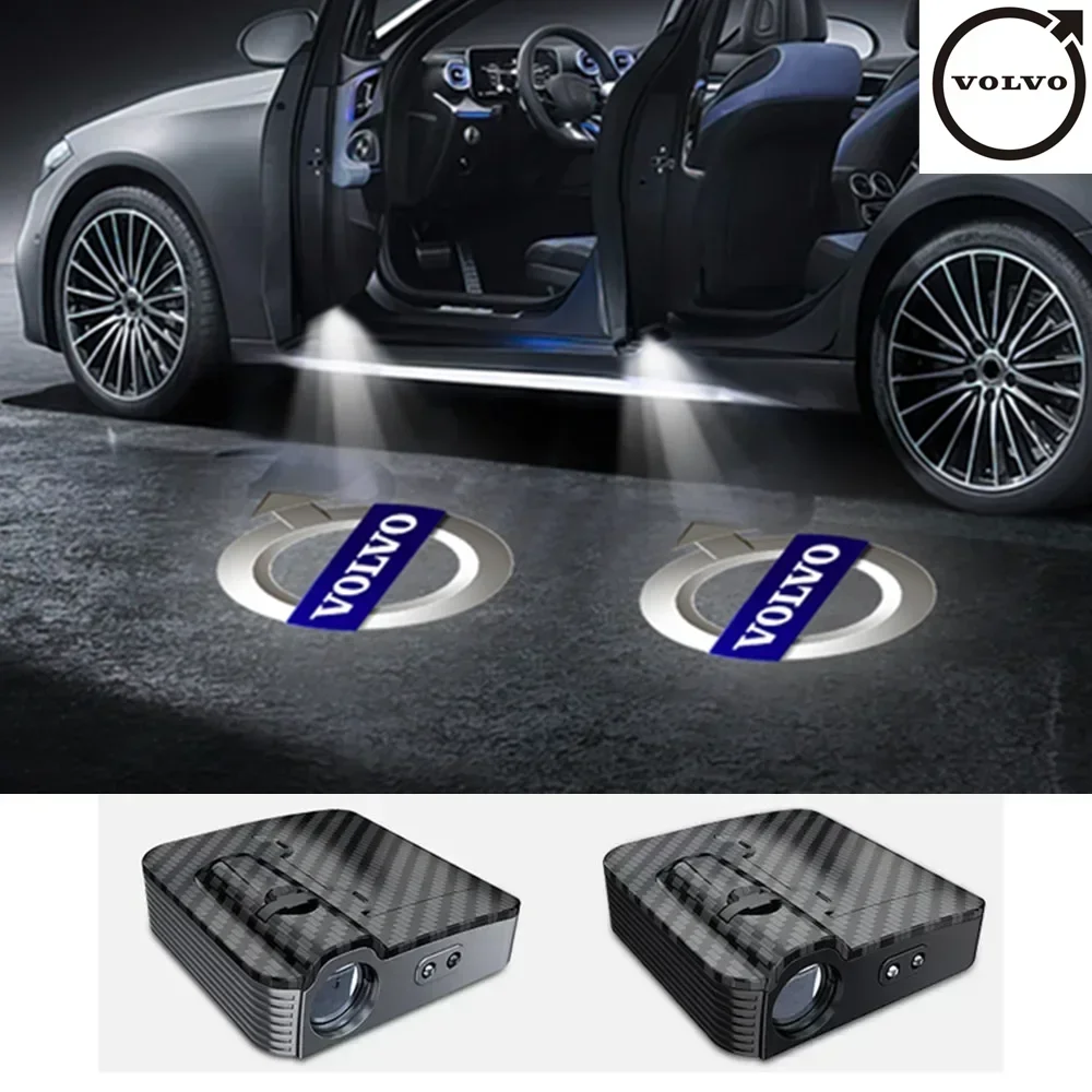 

2/4Pcs car LED welcome light HD logo projection lamp is suitable for Volvo V40V60LS80XC60XC80XC90 car lighting supplies.