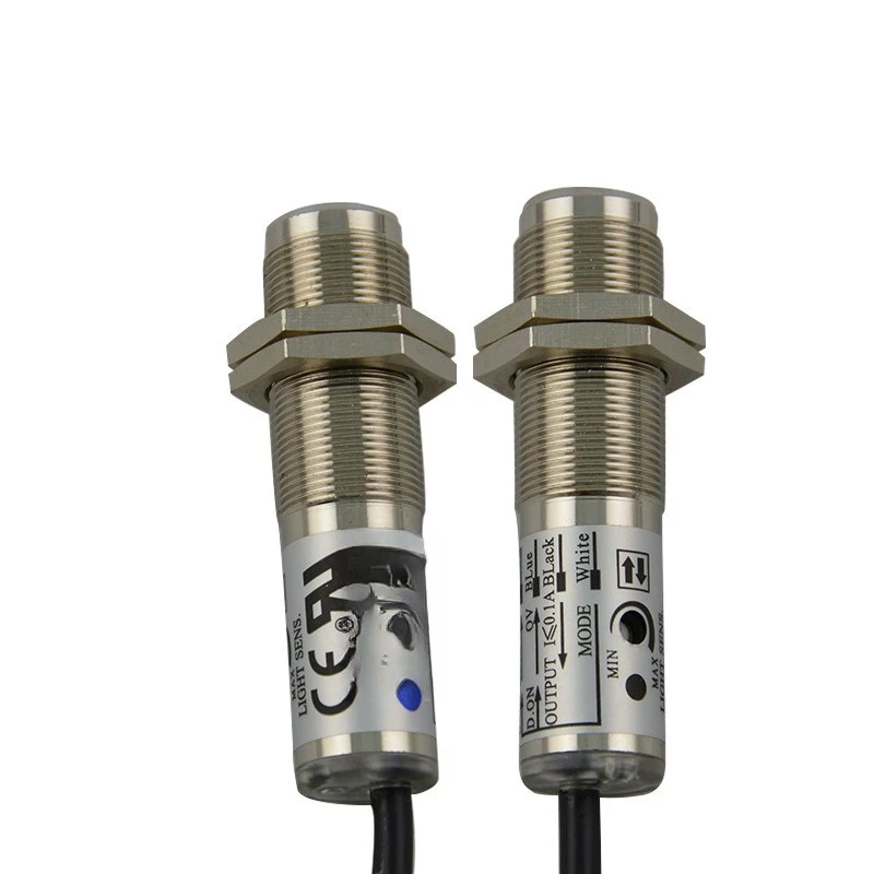 

Diffuse reflection, anti-reflection, lens reflective film M18 circular photoelectric switch FGY18 distance