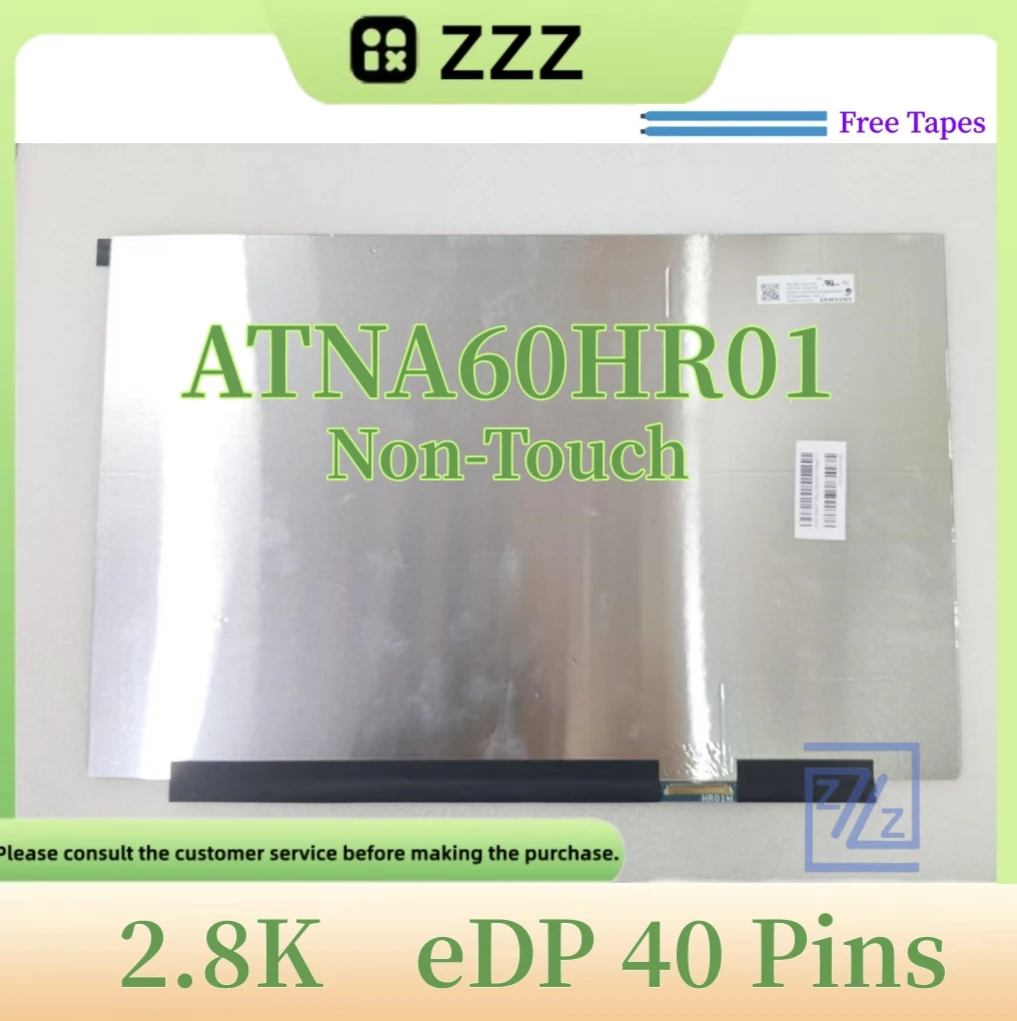 

16-дюймовый светодиодный экран 2,8K без сенсорного экрана, 40-контактный сменный дисплей — OLED-панель для ноутбука или компьютера