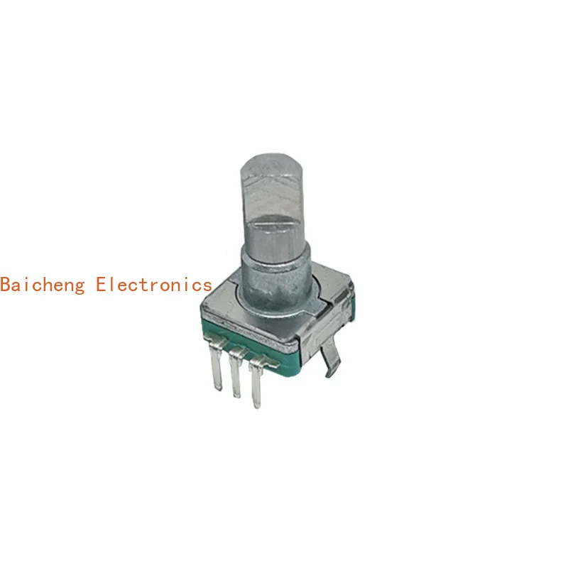 10PCS EC11 encoder rotation 360 30 fixed point 15 pulse car potentiometer half shaft 14mm without press switch