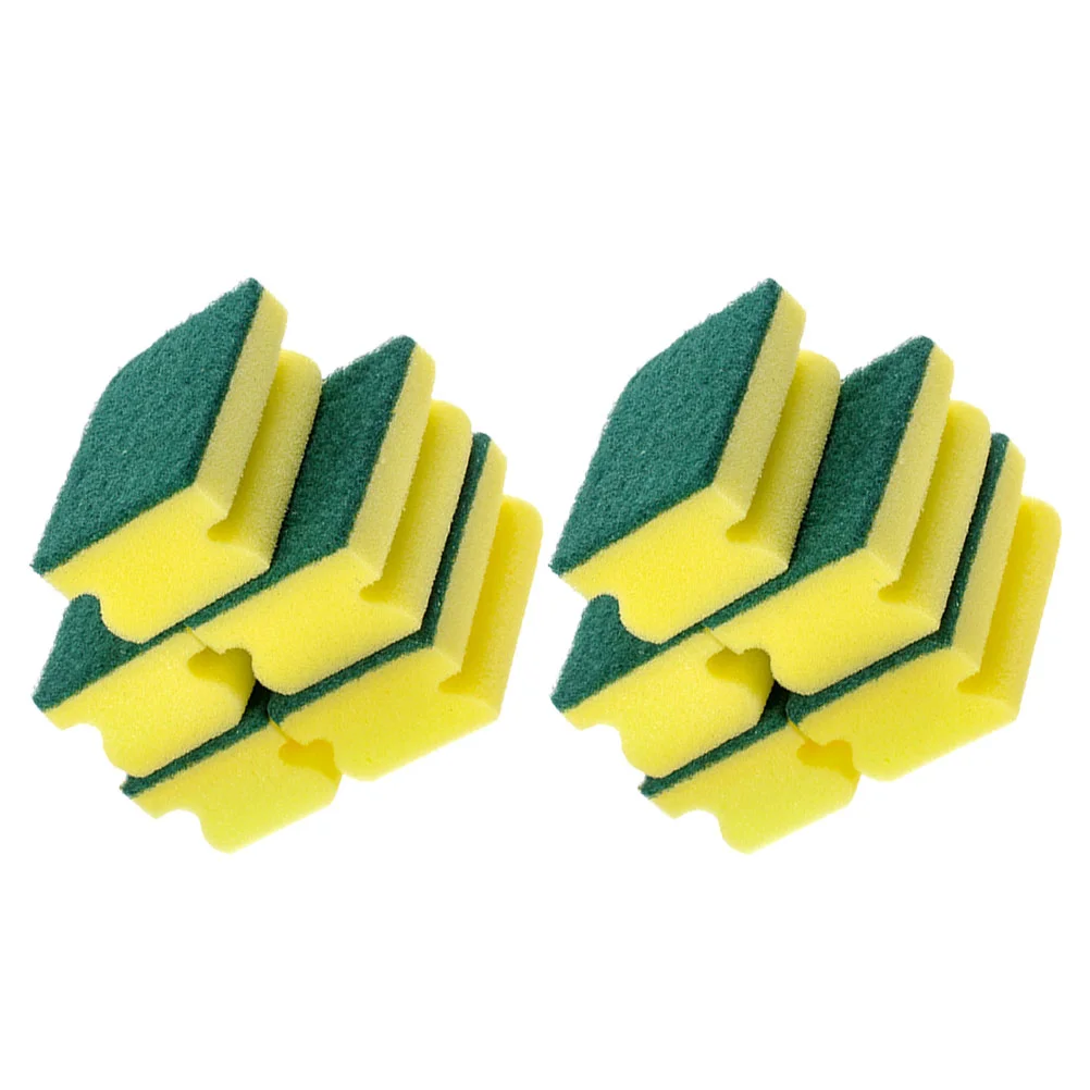 

10 Pcs Sponge Scrubbing Pad Pan Cleaning Scrubber Dish Sponges for Kitchen Flatware