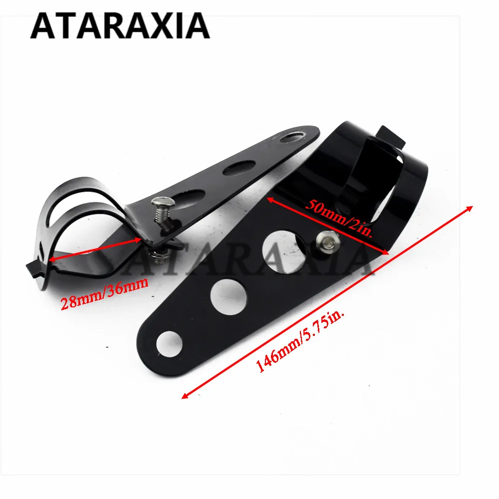 7 inch LED Motorcycle Headlight Cover 28-36mm Side Mount Round Headlight Housing Mount Headlamp Head Light Shell Lighthouse