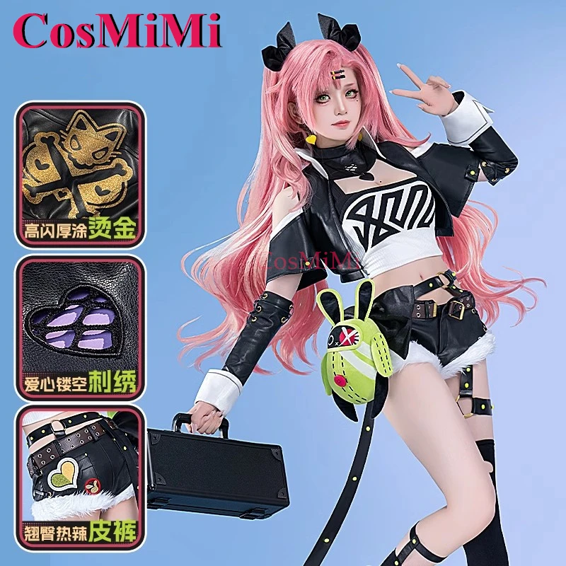 CosMiMi Game Zenless Zone Zero Nicole Demara Cosplay Costume Sweet Lovely Fashion Uniform Carnival Party Role Play Clothing S-XL