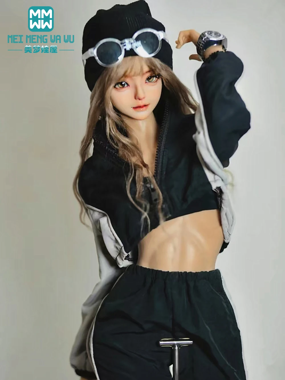 

1/3 1/4 BJD Doll Clothes DD SD MSD Toy Ball Joint Doll Stylish sports patchwork jacket Toys Gift