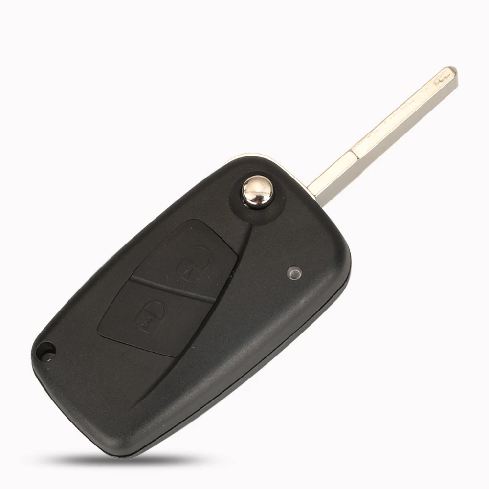 Jingyuqin Gấp Từ Xa Móc Khóa Ô Tô Fiat 500 Punto Ducato Stilo Gấu Trúc Bravo/433/434MHZ ID46 PCF7941/PCF7946 Chip 2/3 Nút