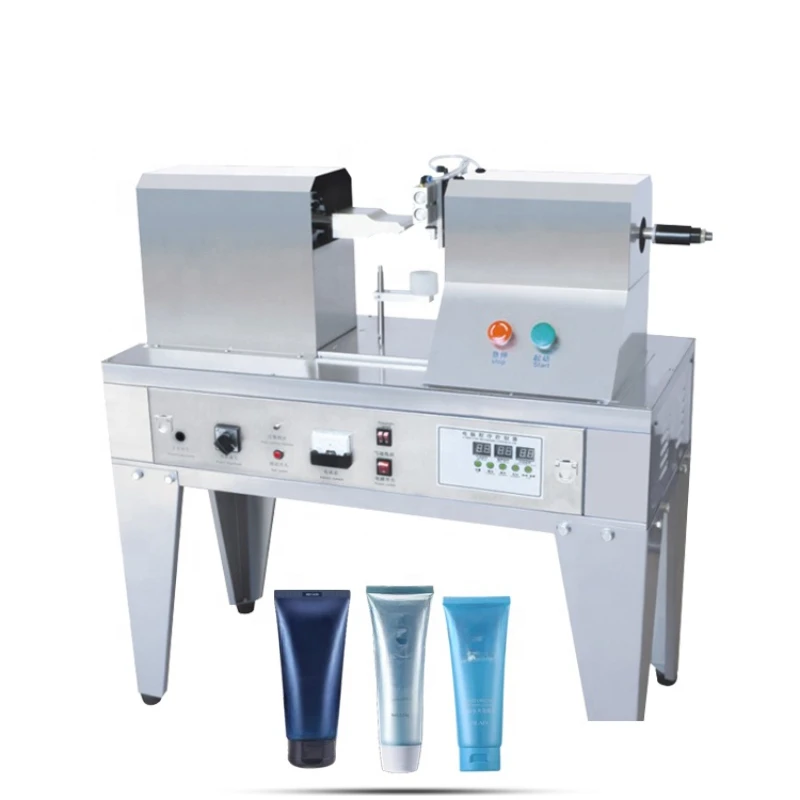 

Manual Semi Automatic Ultrasonic Plastic cosmetic Hand cream Lotion soft Tube Sealer Sealing Cutting Machine