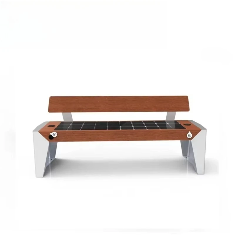 Smart solar workbench with intelligence system, wireless phone charging function