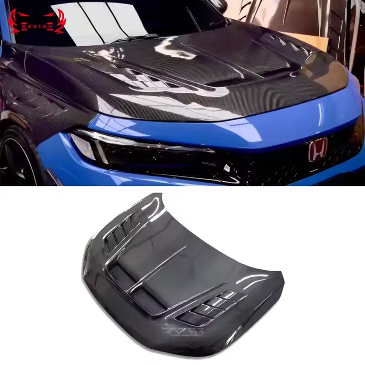 

High Quality 2022 for Honda Civic Type-R FL5 VS Bonnet Hood Carbon Fiber New Condition Auto Car Upgrade Parts