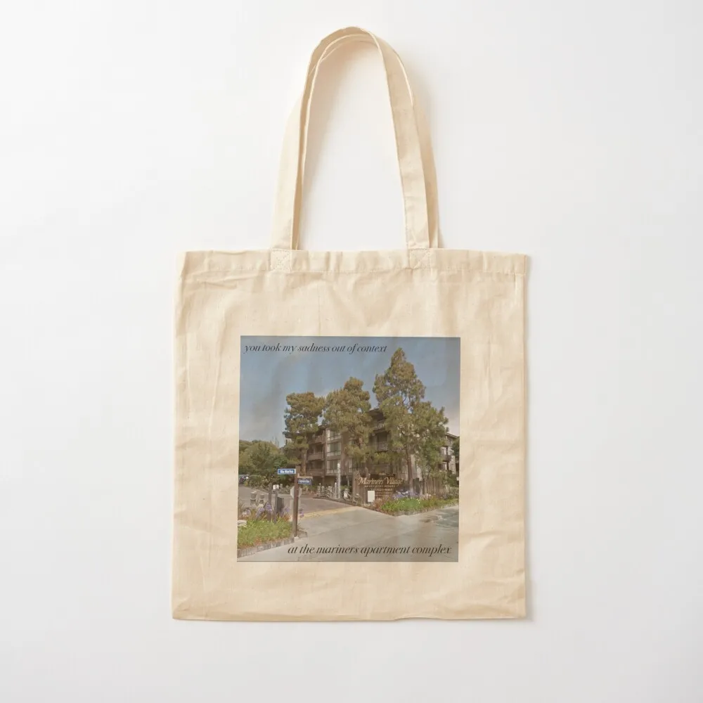 

Mariners Apartment Complex Digital Lyric Design Tote Bag eco bag folding sacs de shopping custom fabric bag