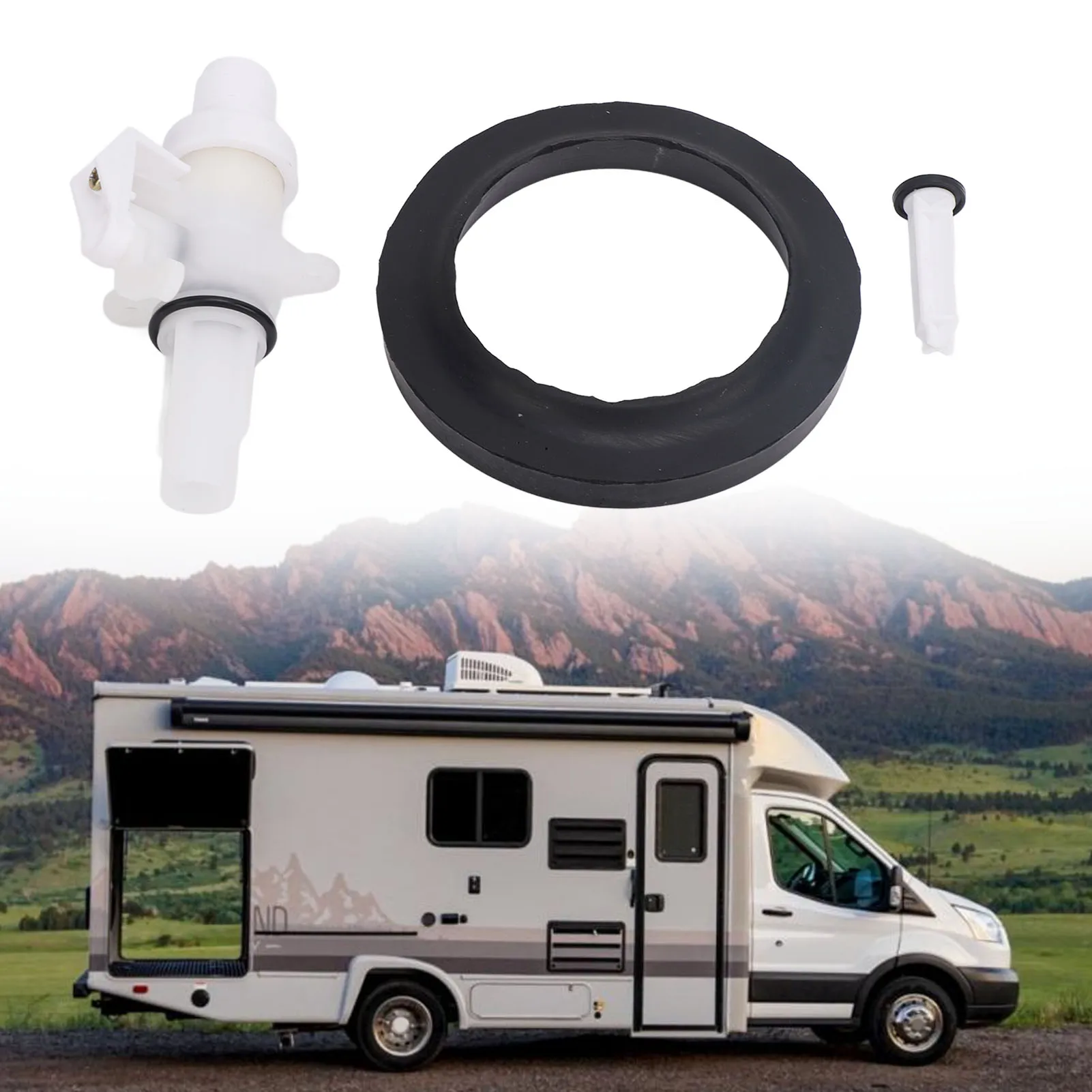 

5 шт. комплект водяного клапана для туалета на колесах, герметичный 13168 для Thetford Aqua Magic V, модель унитазов с высоким и низким вырезом