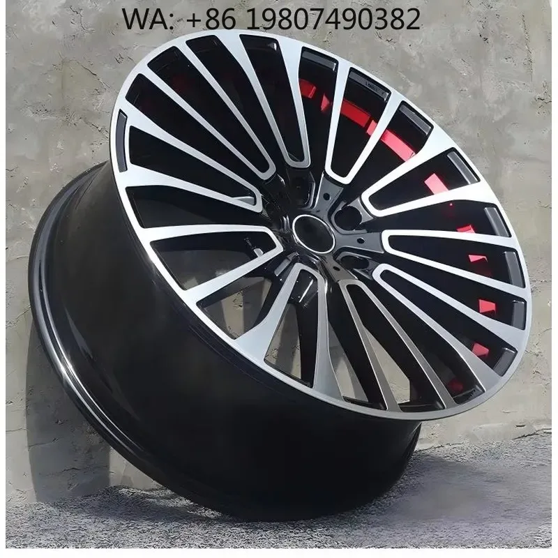 WMWMNU High Quality Aluminum Alloy Wheels Black Machined Face Multi Spoke Design 20 Inch Rims PCD 5x114.3mm ET 35mm Perfect