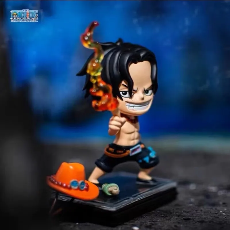 Anime One Piece Luffy Ace Top War Part 2 King's Shichibukai Seal Series Blind Box Figure Model Desktop Ornament Children's Toy