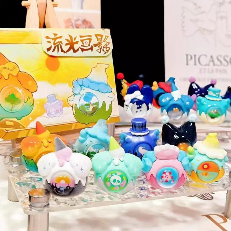 الأصلي الفراولة موسيتا داوني تتدفق الضوء واللوحة الظلال سلسلة لطيف الفول صندوق أعمى تحصيل أرقام العصرية هدية #1