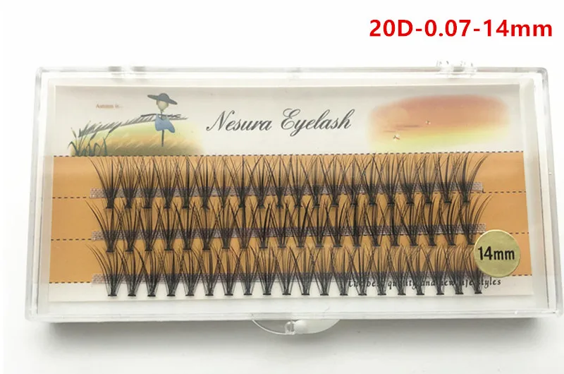 60 Arten von 20D-Transplantationswimpern, 0,07 mm Dicke, handgefertigt, 20D Hot Melt künstliche Wimpern, künstliche falsche Wimpern, kostenlose Lieferung – Detail 12