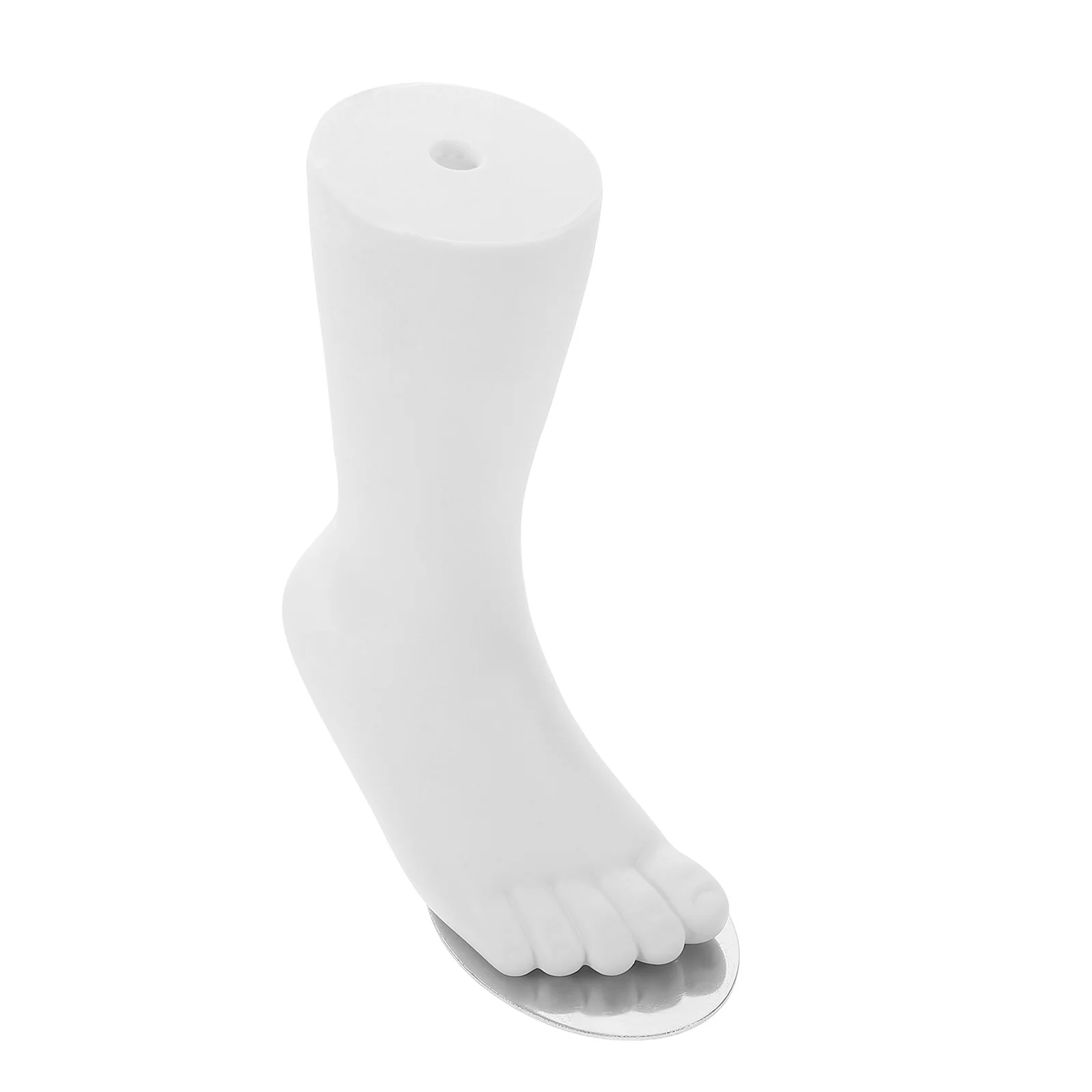 

Foot Mannequin Plastic Stand White Realistic Fake Feet Sock Display Tools for Retail Photography
