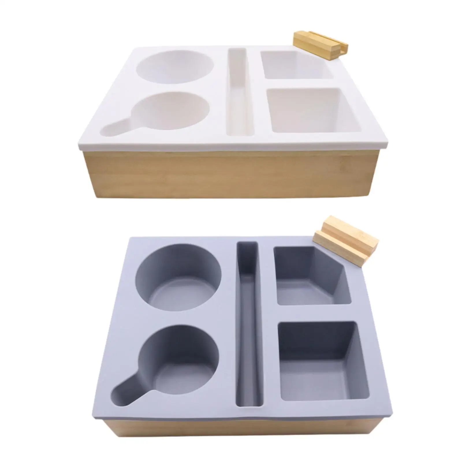 

Couch Cup Tray Compartment Multipurpose Jewelry Storage Tray Sundries Storage Box for Living Room Cabinet Decoration Countertop