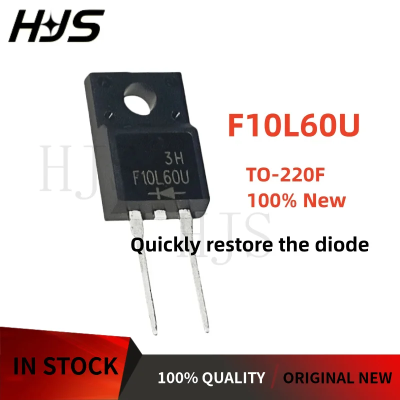 10Pcs/Lot 100% New F10L60U 5F50H2F M8GZ46 STF4A60 TO-220F Quickly restore the diode