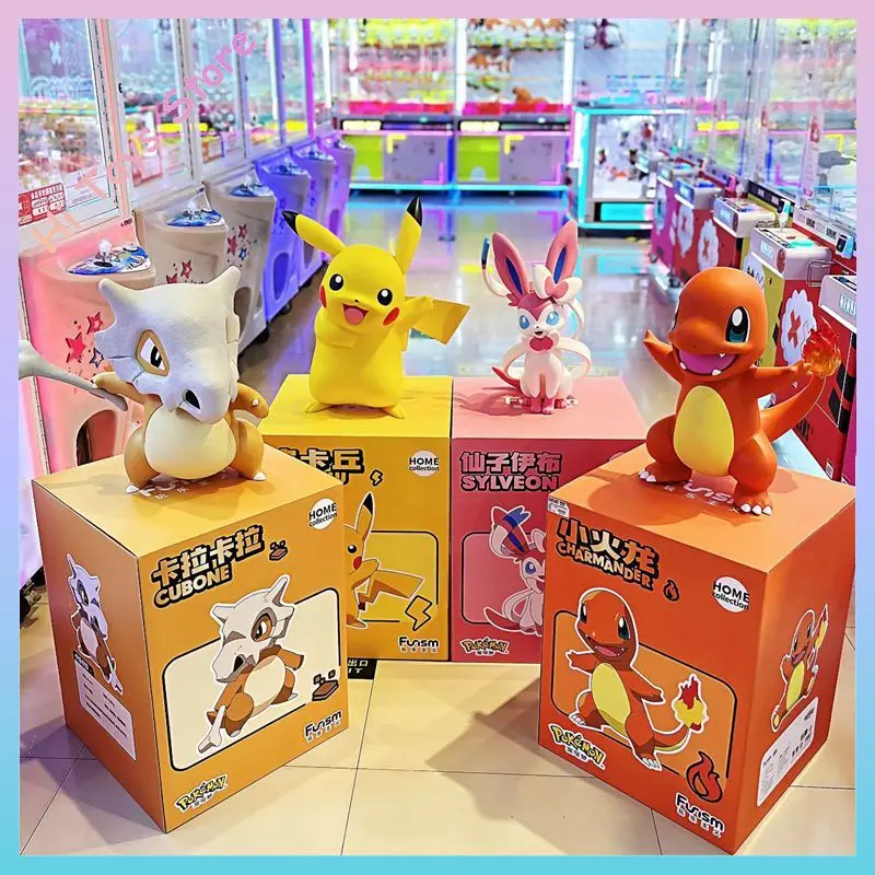 

Original PokéMon Anime Figures Doll Eevee Action Figure Pikachu Squirtle Gengar Bulbasaur Toys Ornament Children Toys