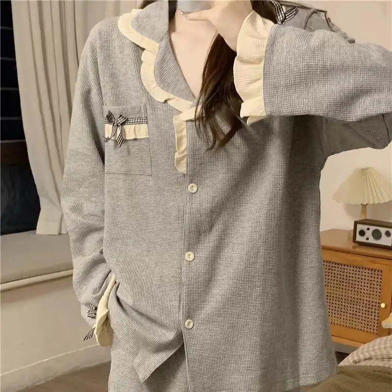 طقم بيجامة مثير ملابس منزلية عصرية للنساء قطعتين متطابقة-قطعتين-ملابس الألوة ملابس اليوغا بدلة نسائية مجموعات جديدة #2