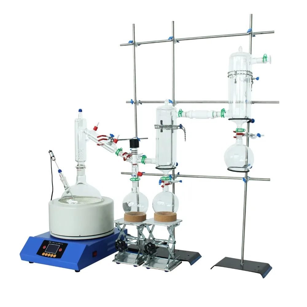 5L Vacuum Jacketed Short Path Distillation Machine kit with Heating Mantle