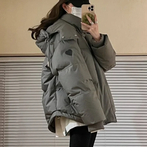 겨울 면 재킷 여성용 루즈핏 두꺼운 패딩 겨울 여성용 루즈핏 두꺼운 다목적 패딩 다목적 다용도 여성용 면 재킷 면 코트 면 재킷 