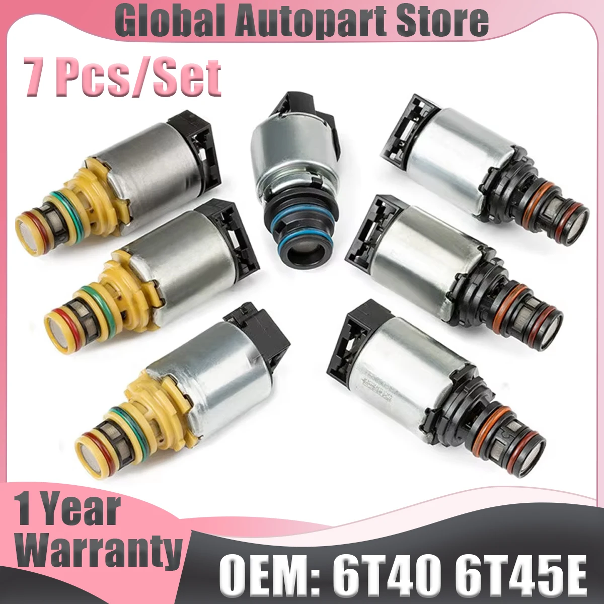 

6T40E 6T40 6T45 6T50 6T45E Transmission Solenoids Automatic 6-Speed Gearbox For Chevrolet Cruze Epica Lacetti Astra For Buick