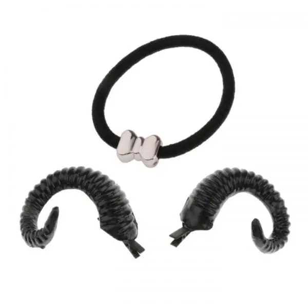 Artificial Sheep Horn Faun Ears Hair Barrettes for Party Cosplay Costumes