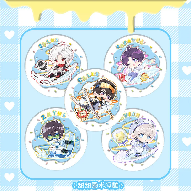 

"Love and Deep Space Asian Winter Games Merchandise Sylus Rafayel Xavier Zayne Caleb Cute Wood Varnish Relief