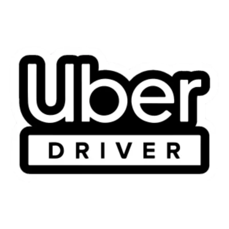 ملصقات Uber Driver للمنزل للأطفال، ملصقات ديكور لطيفة مطبوعة على الأمتعة، ديكورات السيارة، مصد الرسوم المتحركة المقاوم للماء PVC