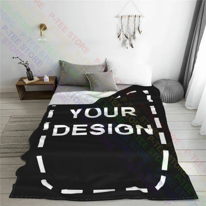 Personalized Customized DIY Logo Blanket 3D Print Blanket - Image By POP-UP Store