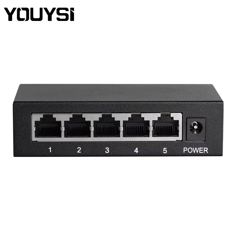 

YOUYSI YYS-1005 5 портов высокоскоростной мини-сетевой коммутатор RJ45 100 Мбит/с сетевой коммутатор Fast Ethernet