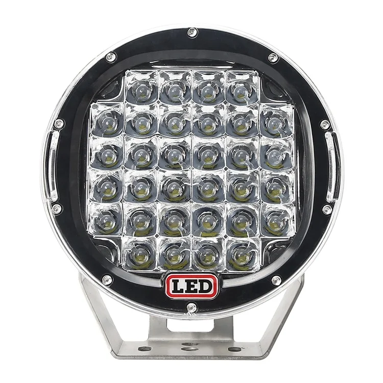 Spotlight Super bright 9 inch round 96w waterproof 12v24v driving car Light Emitting Diode off-road vehicle work light
