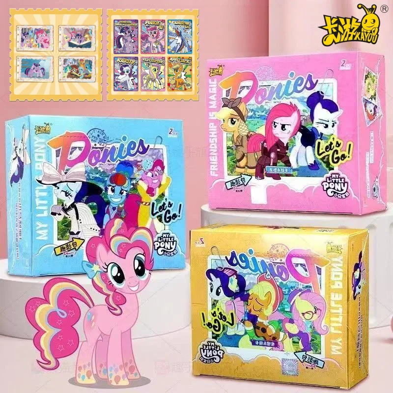 KAYOU My Little Pony Genuine Anime Collectible Card Fun Shadow Pack Series Rare Flash Trading Cards Hobby Collection Fans Gift