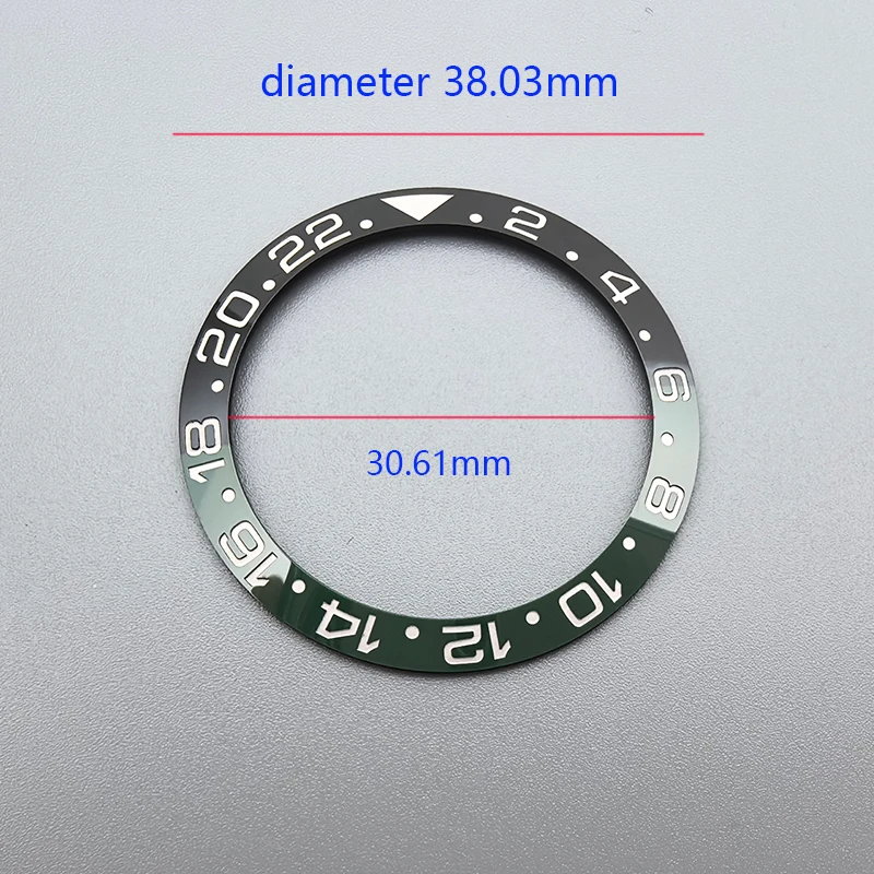 Top Ceramic Bezel Insert For GMT Sprite 126710 Aftermarket Watch Replacement