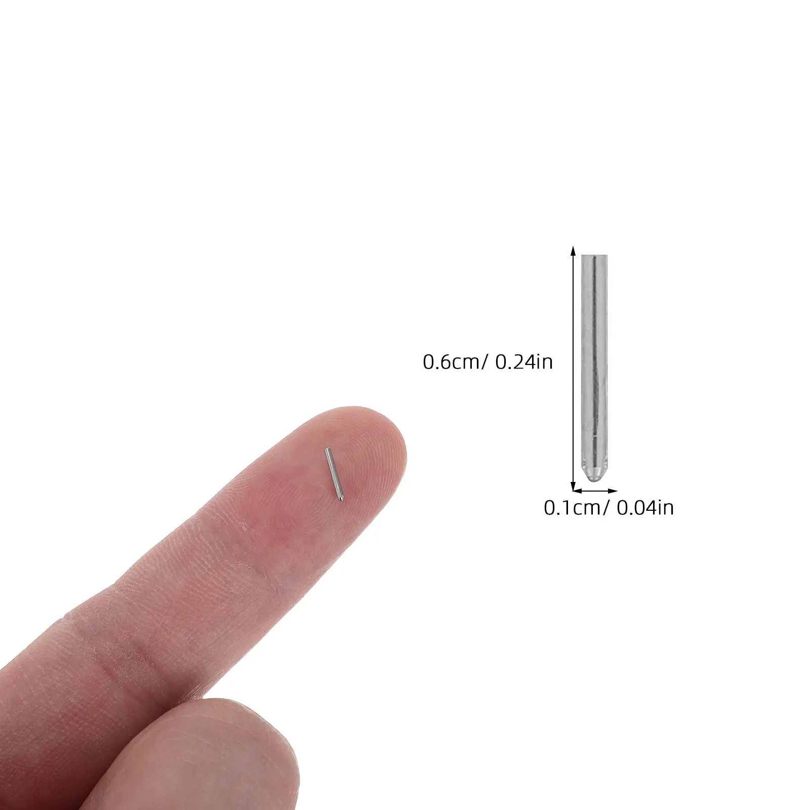 300Pcs 0.5mm Pen Nib Metal Fine Tip Gel Ink Pen Refill Spare Parts Office School Stationery Accessories Gel Ink Refill Nib