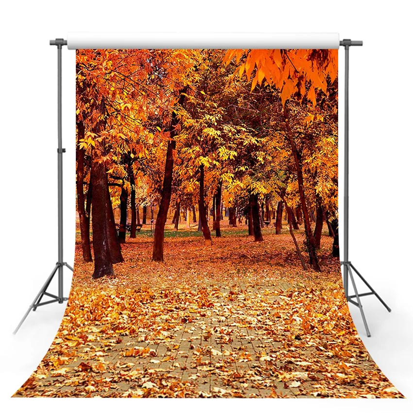 Mehofond Photography Background Autumn Forest Tree Fall Maple Leaves Landscape Kids Birthday Party Decor Backdrop Photo Studio