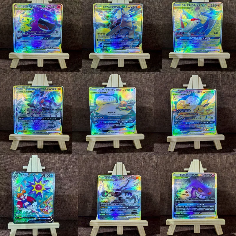 

Diy PKM Cards Dragonite Charizard Machamp Aerodacty Giratina Lugia Rayquaza Collection Anime Game