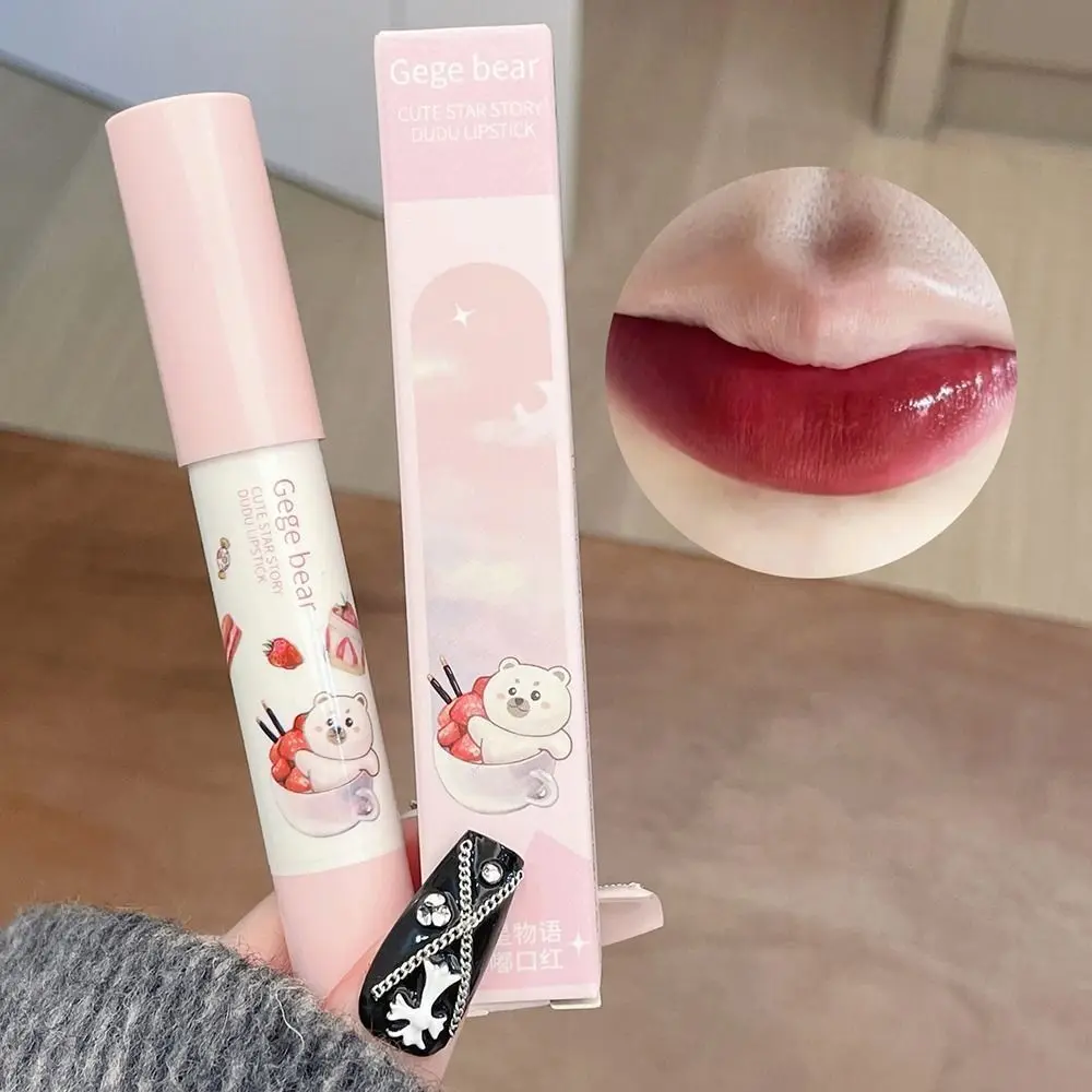 Draagbare Krijt Lippenstift Schattige Watergloss Hydraterende Cosmetische Tool Waterdichte Langdurige Lip Make-Up Meisje