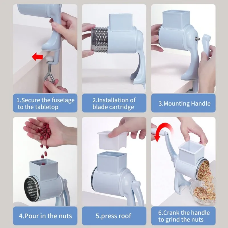 

【OFF SHELF】Ручная кофемолка для зерен, специй и орехов, ручная мельница для зерна, кухонные принадлежности