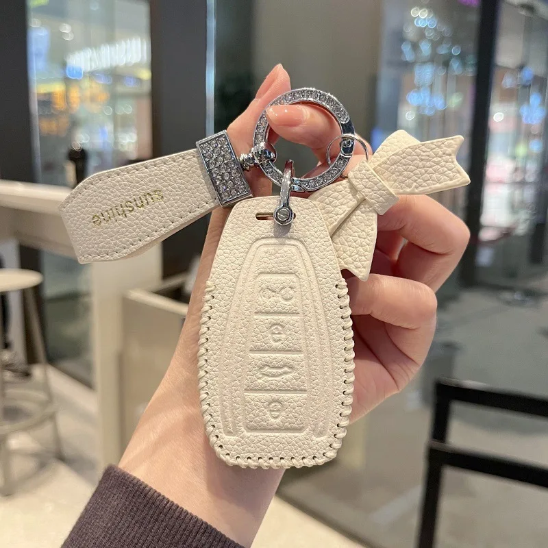 

Fashion Car Key Case Remote Cover Shell Holder Styling Fob For Geely Coolray Binray Preface Okavango Monjaro Emgrand Altas 2025