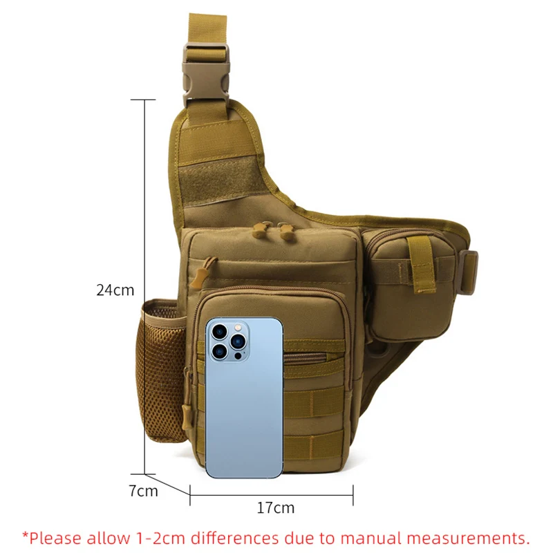 Camping Climbing Bag Chest Pouch For Men Cycling Hiking Travel Outdoor Sport Tactical Military Crossbody Molle Waist Fanny Pack