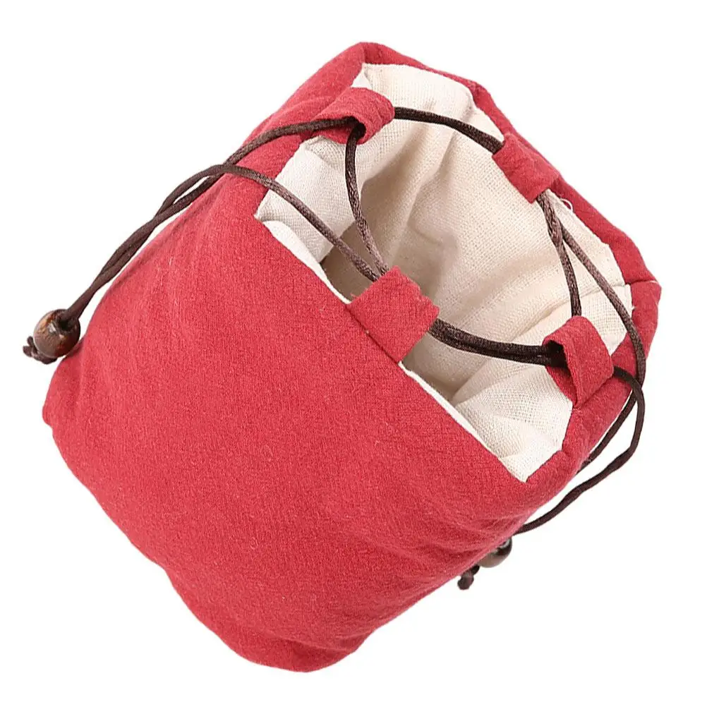 

Teaware Storage Teapot Cup Bag Cotton Linen Portable Travel Container Pouch For Teapot Cup Jewelry Kitchen Accessories